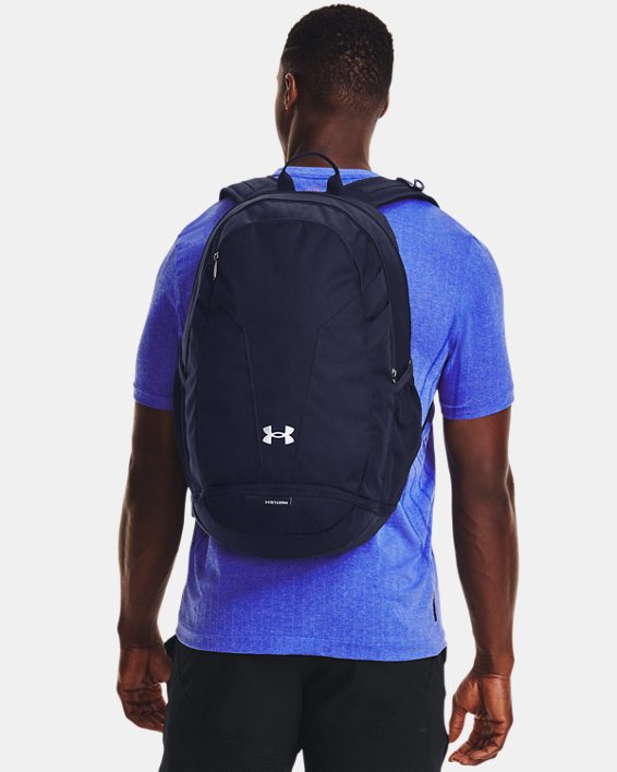 UA Hustle 5.0 Team Backpack, Blue, pdpMainDesktop image number 6